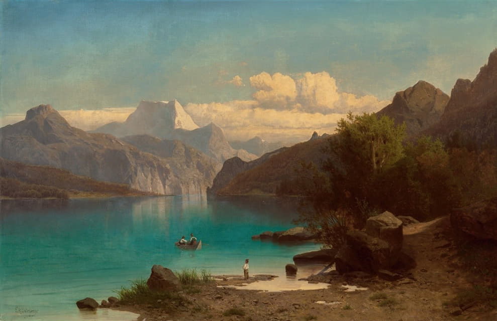 Franz Richard Unterberger - Alpine Landscape