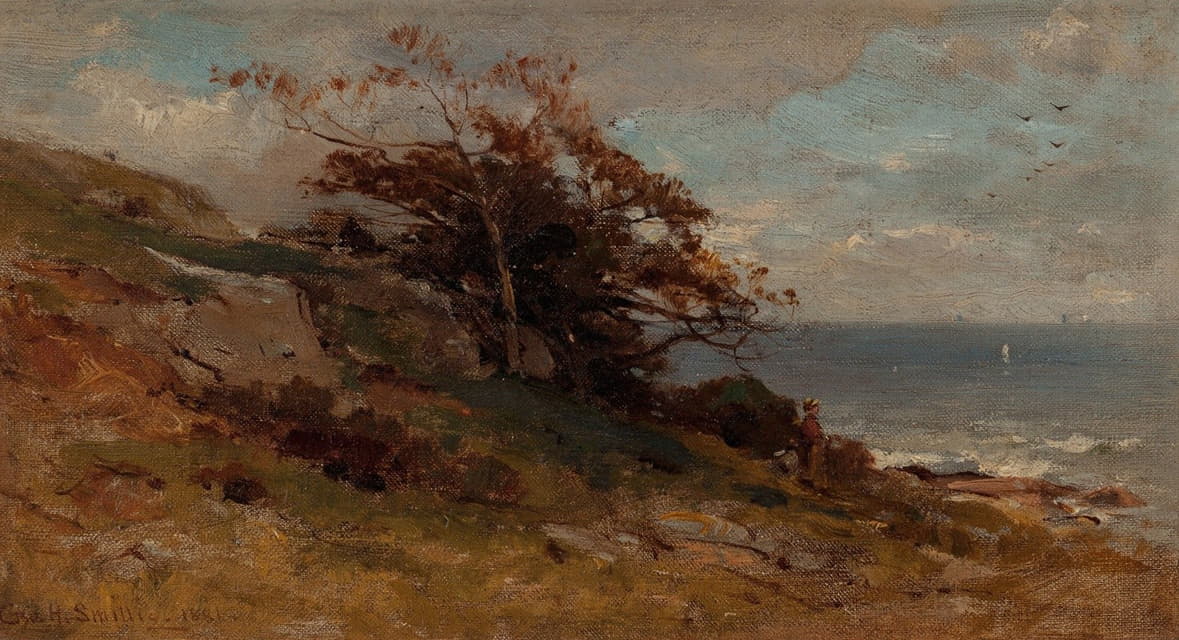 George Henry Smillie - Landscape Near Sea