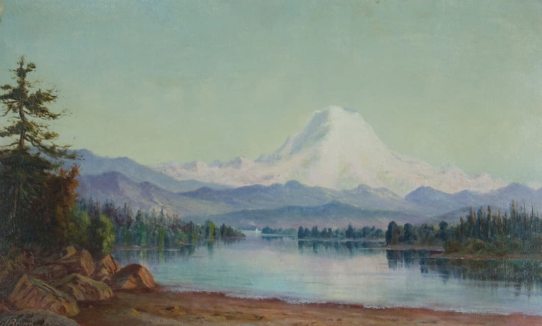 Grafton Tyler Brown - Mt. Tacoma from Lake Washington
