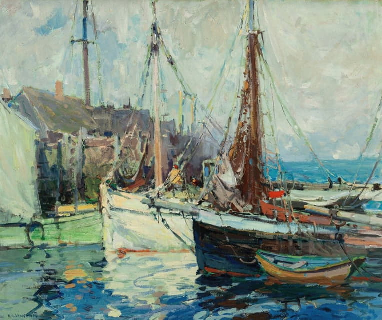 Harry Aiken Vincent - A Fish Buyers’ Wharf