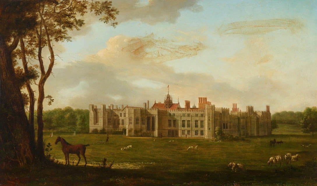 Hendrik Frans de Cort - A view of Cowdray Park from the northwest