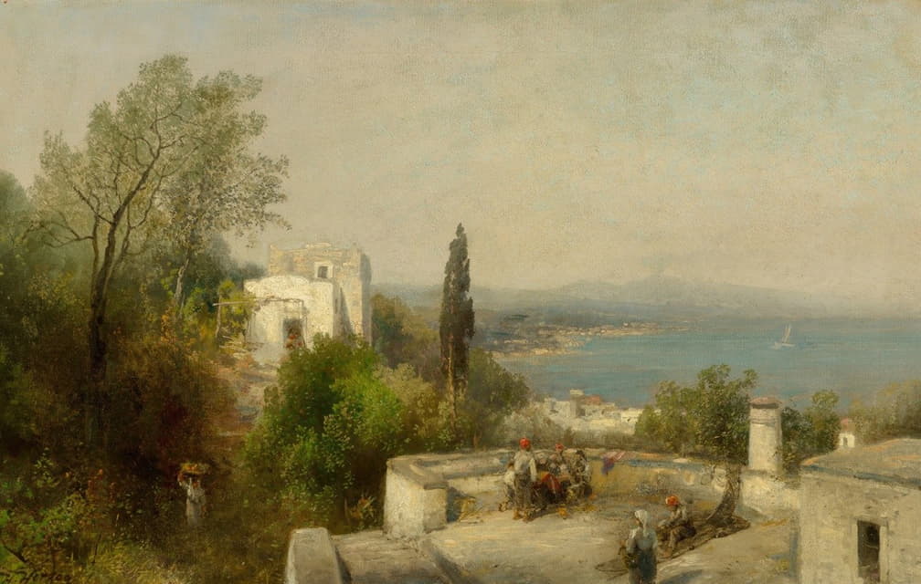 Hermann Ottomar Herzog - Bay of Naples