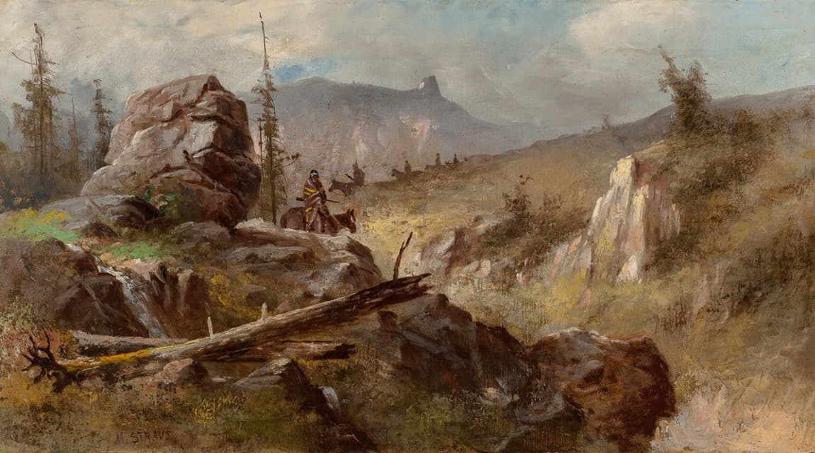 Meyer Straus - Landscape with Fallen Tree
