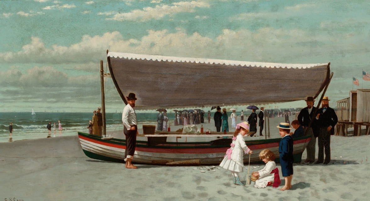 Samuel S. Carr - The Oyster Seller, Coney Island