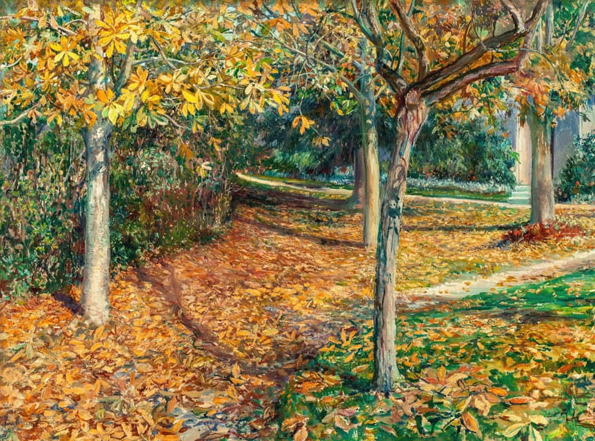 Will Hicock Low - Carpet of Leaves, Giverny
