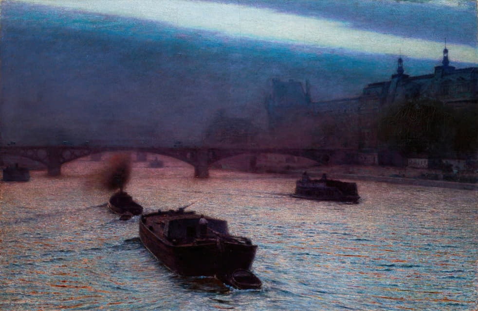 Aleksander Gierymski - Evening on the Seine