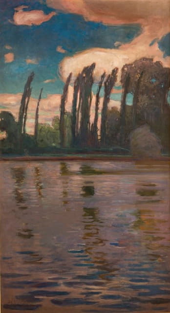 Jan Stanislawski - Poplars on the Water