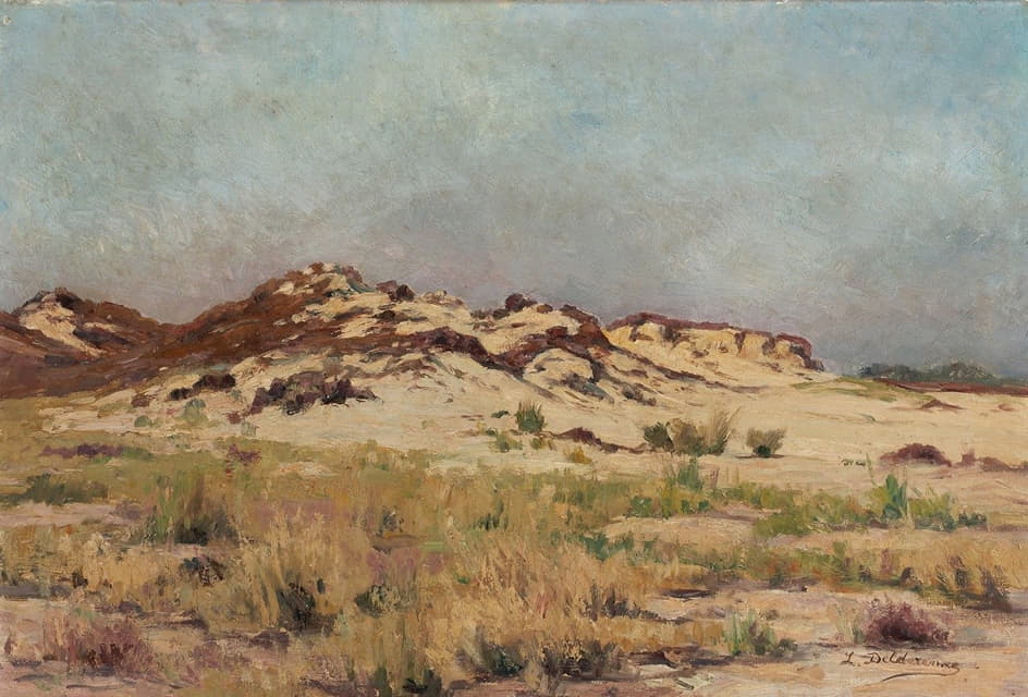 Leon Delderenne - Landscape with Sand Dunes