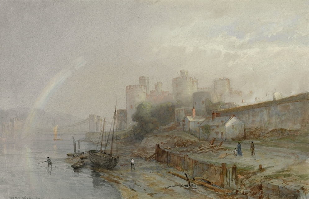 William Trost Richards - Conway Castle, Wales
