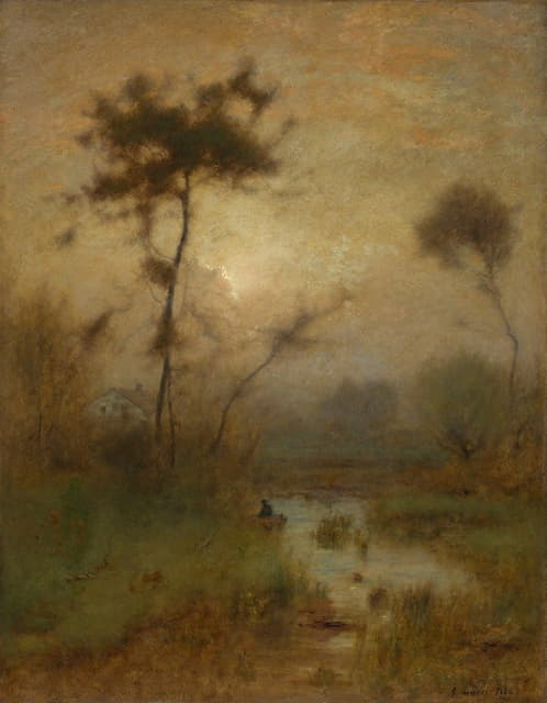 George Inness - A Silver Morning