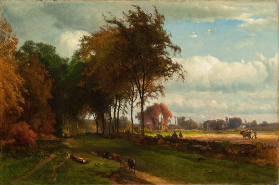 George Inness - Landscape with Cattle