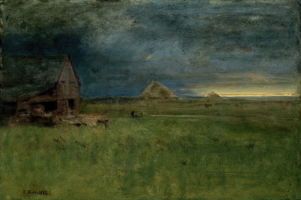 George Inness - The Lonely Farm, Nantucket