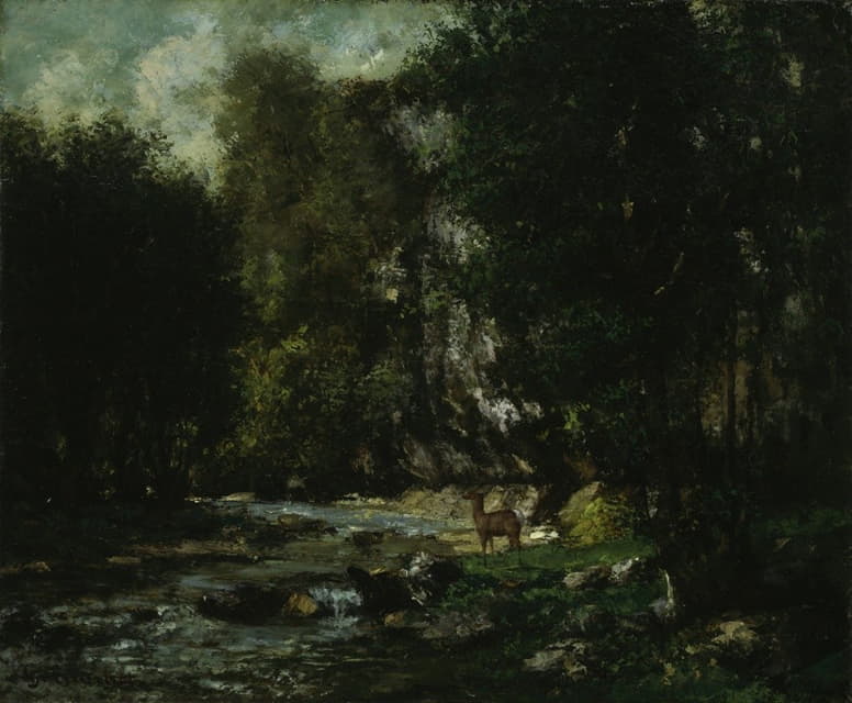 Gustave Courbet - The Brook of Les Puits-Noir