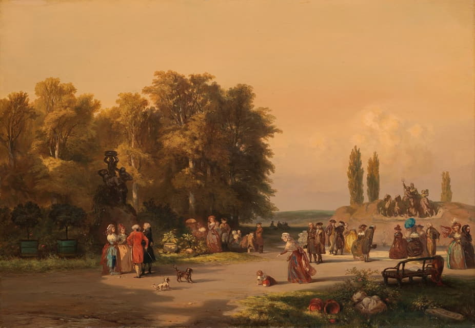 Charles Rochussen - Park in the Vicinity of Paris