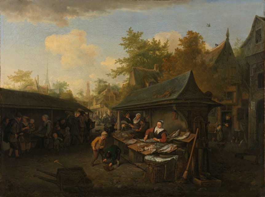 Cornelis Dusart - Fish Market