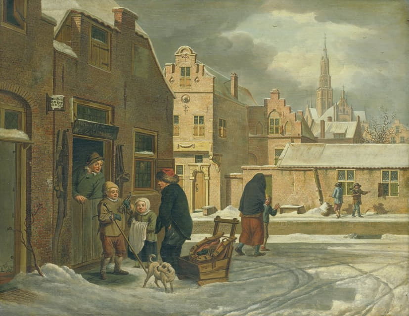 Dirk Jan van der Laan - City View in the Winter