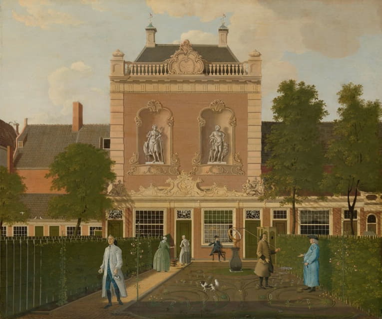 Hendrik Keun - The Garden and Coach House of 524 Keizersgracht in Amsterdam