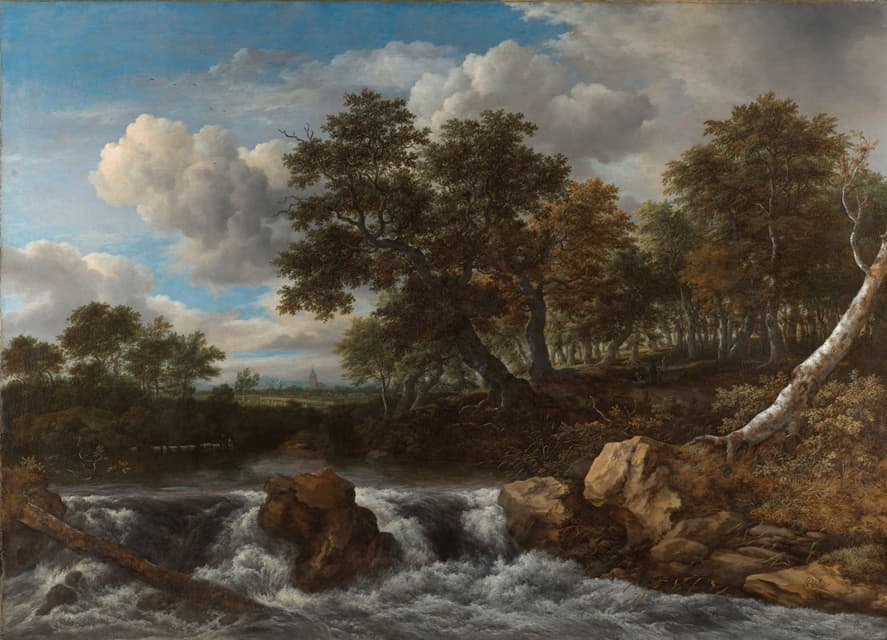 Jacob van Ruisdael - Landscape with Waterfall