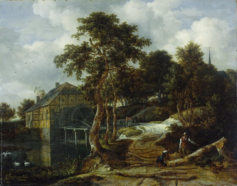 Jacob van Ruisdael - Landscape with watermill