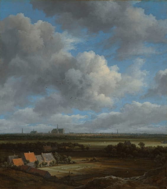 Jacob van Ruisdael - View of Haarlem from the Northwest, with the Bleaching Fields in the Foreground