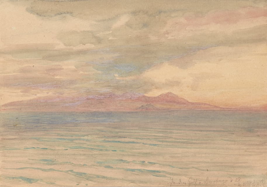 Josef Hoffmann - Sonnenuntergang im Golf von Karthago