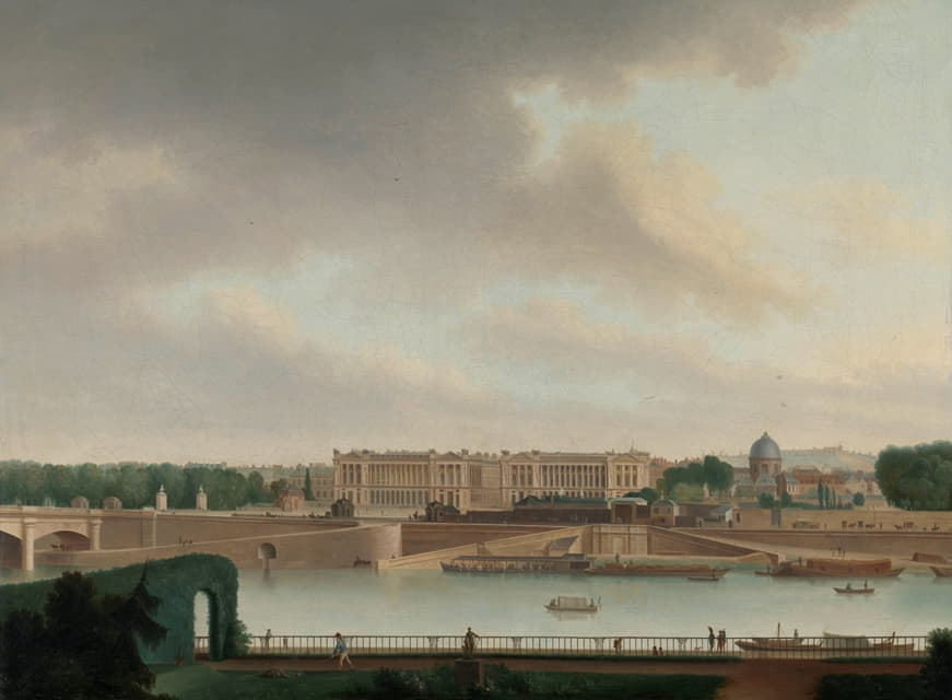 Josephus Augustus Knip - The View from the Batavian Embassy in Paris