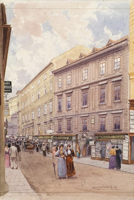 Ludwig Hans Fischer - Der Bauernmarkt in Wien