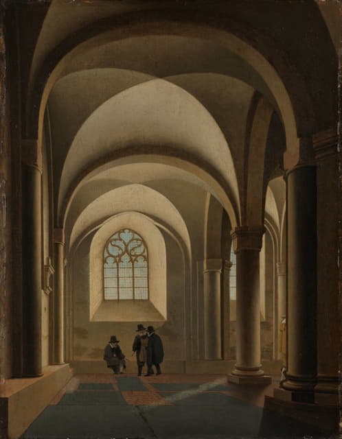 Pieter Jansz Saenredam - The westernmost bays of the south aisle of the Mariakerk in Utrecht