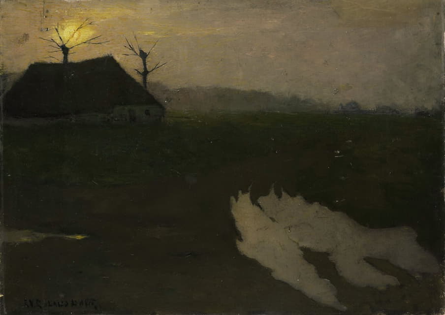 Richard Nicolaüs Roland Holst - Landscape by Moonlight