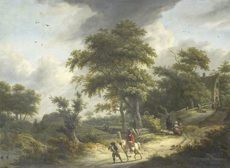 Roelof Jansz. van Vries - Landscape with Falconer