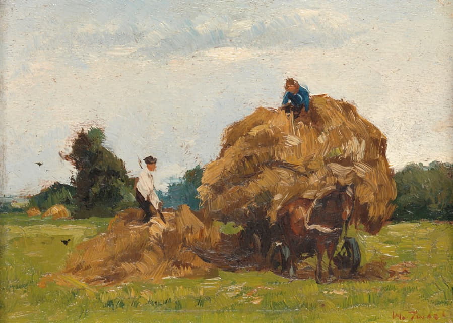 Willem de Zwart - Hay Wagon