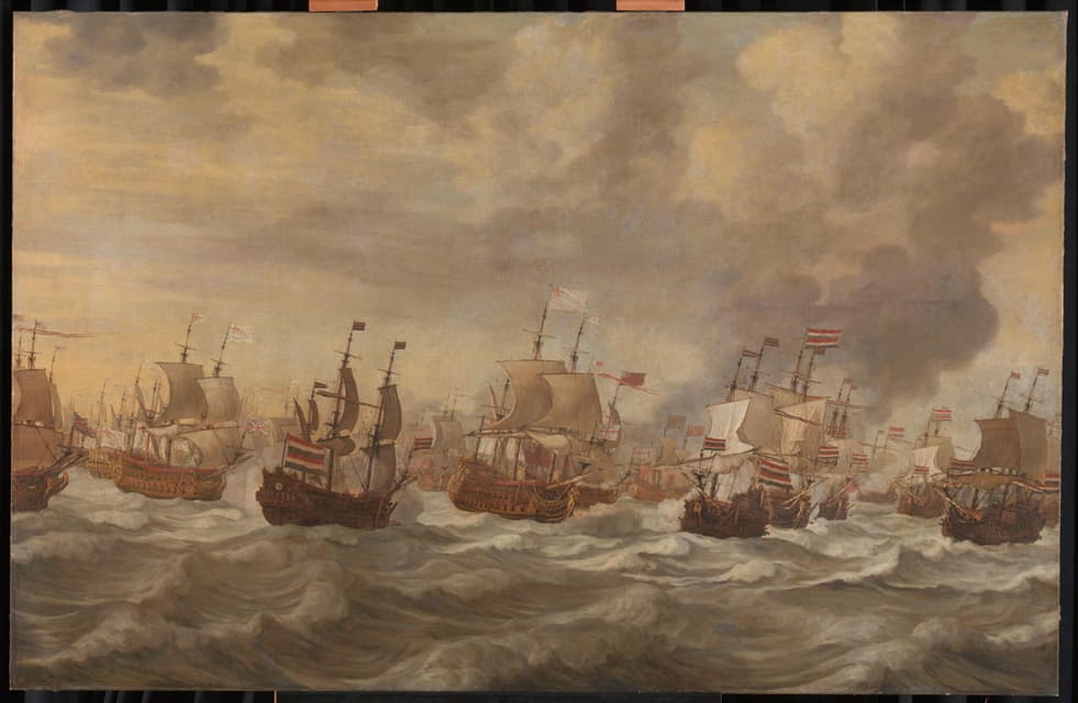 Willem van de Velde the Elder - Episode from the Four Days’ Naval Battle (11-14 June 1666)