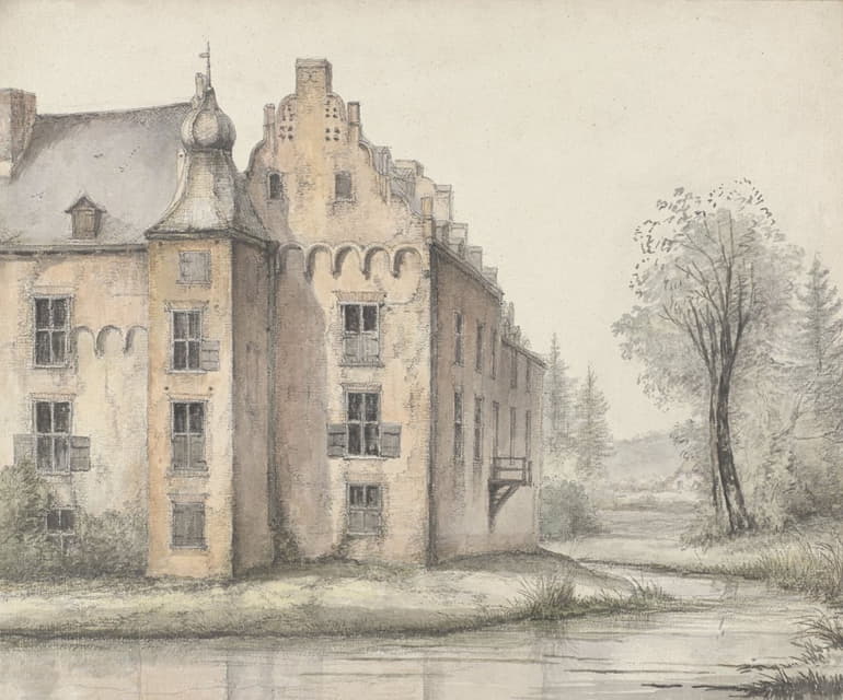 George Pieter Westenberg - Gezicht op het kasteel Doorwerth