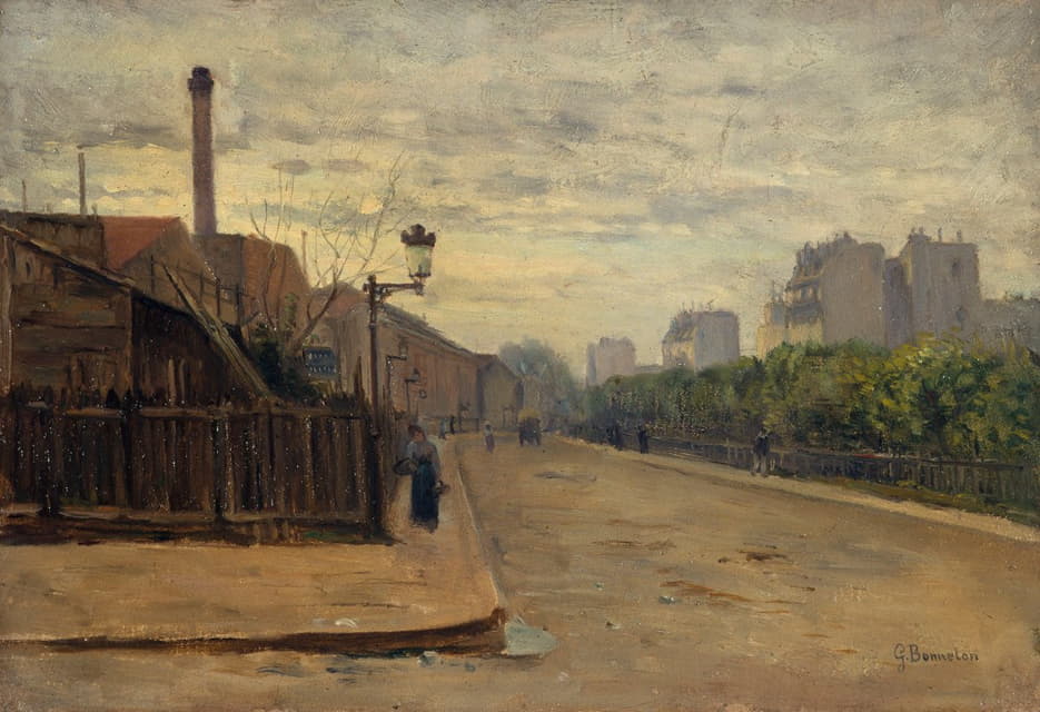 Germain Eugène Bonneton - La rue Auguste-Cain