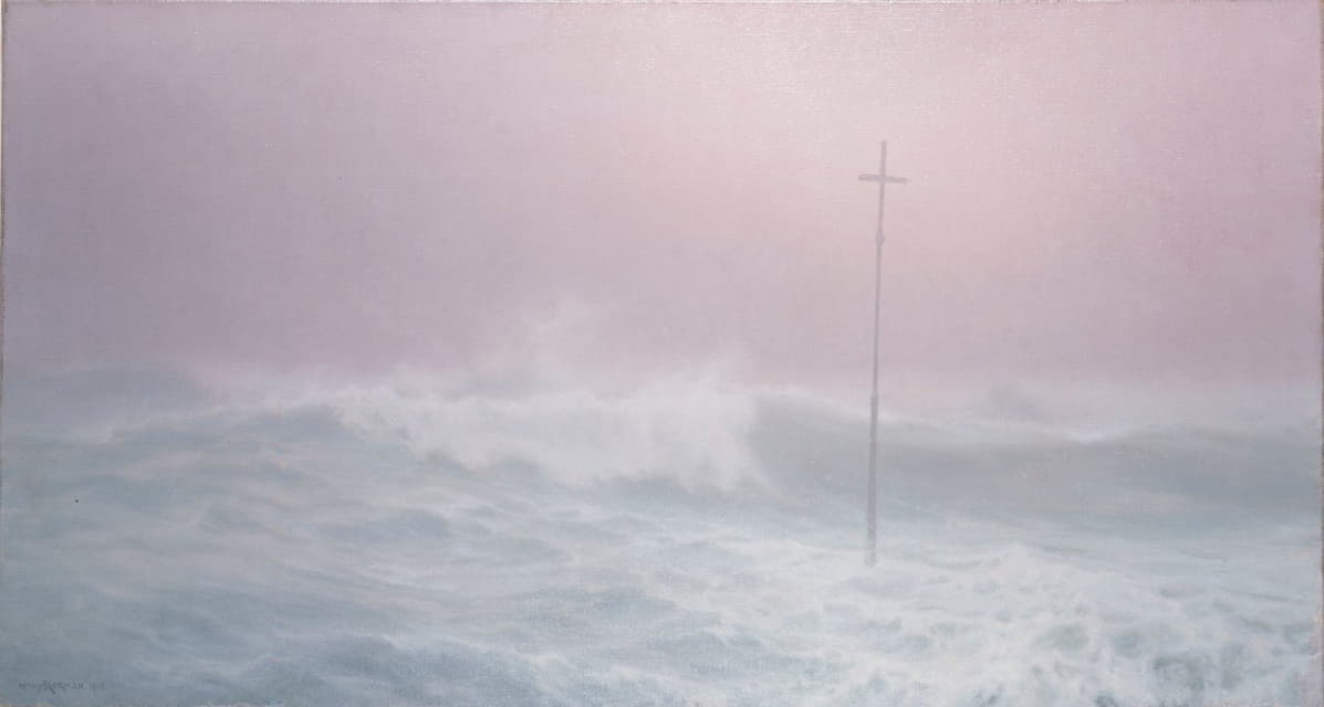 Henry Brokman - La Croix dans la brume, Bretagne