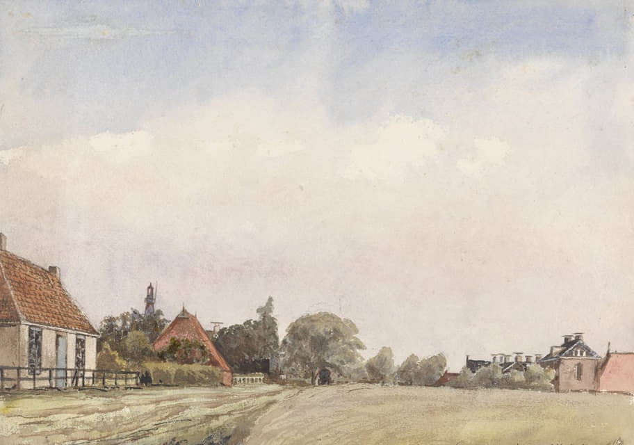 Jan Daniël Cornelis Carel Willem baron de Constant Rebecque - Gezicht op Schiermonnikoog