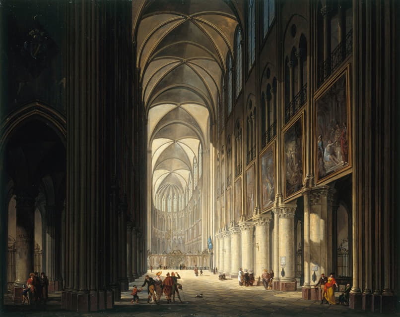 Jean-François Depelchin - Vue intérieure de Notre-Dame