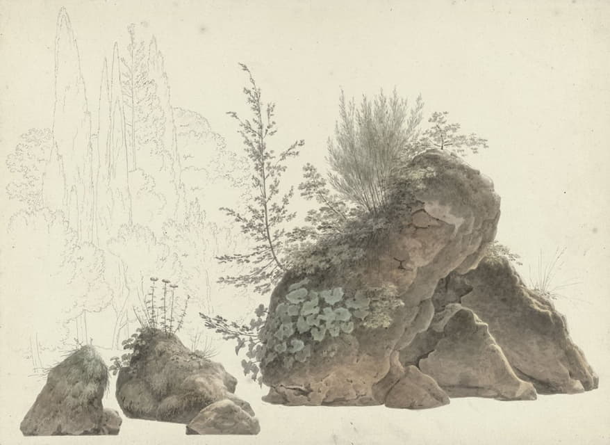 Josephus Augustus Knip - Overgrown Rocks