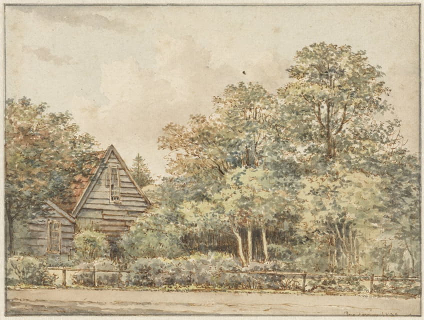 Pieter Ernst Hendrik Praetorius - Huis in boomrijke omgeving