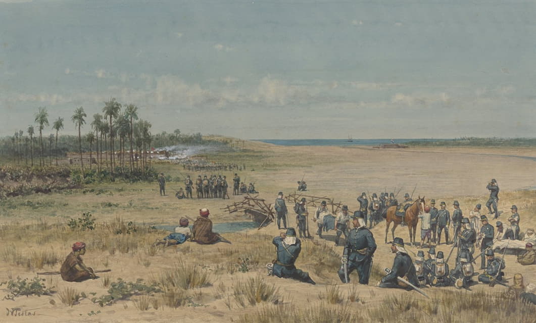 Willem de Famars Testas - De verovering van Toemoelit tijdens de expeditie van Samalangan, 26 augustus 1877