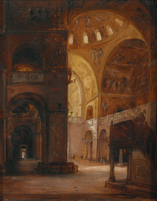 威尼斯圣马可大教堂内部视图