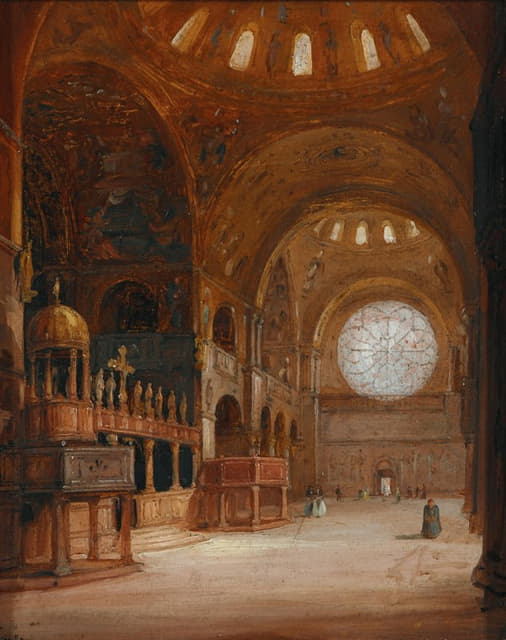 Carlo Canella - Venice, Interior View of the Basilica di San Marco