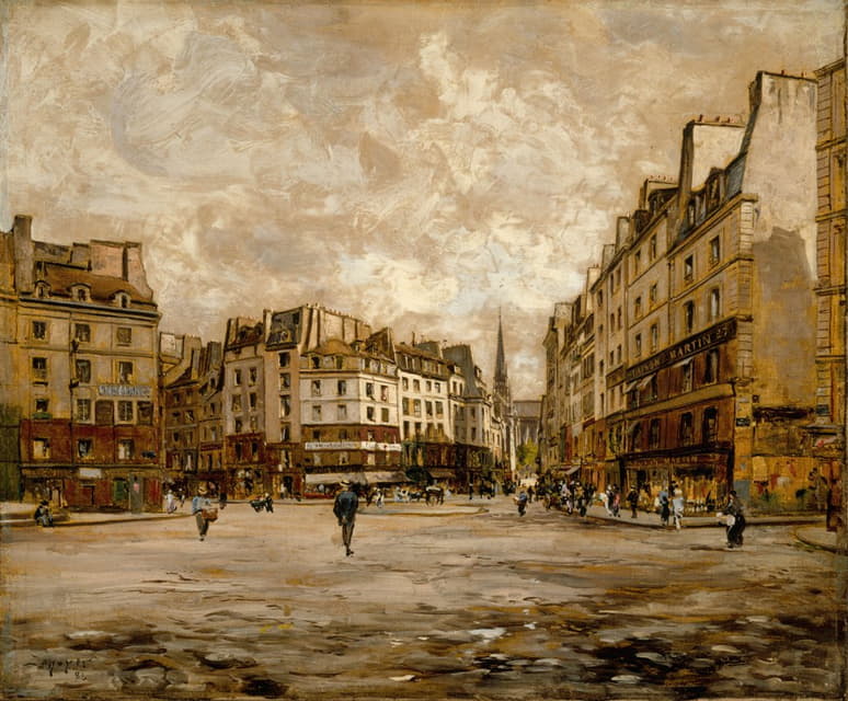 Emmanuel Lansyer - La Place Maubert