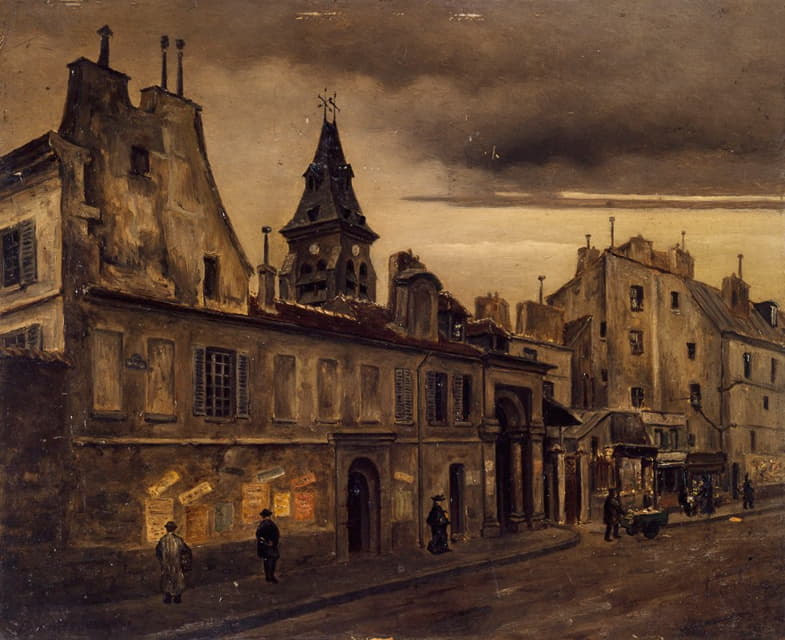 Eugène de Ménorval - La rue Daubenton
