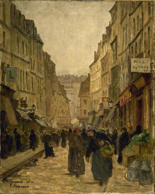 Fernand Maillaud - La rue Mouffetard