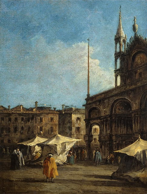 Francesco Guardi - Vue de la place Saint-Marc, à Venise