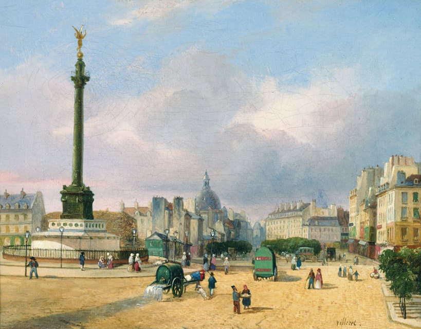 François Etienne Villeret - La place de la Bastille