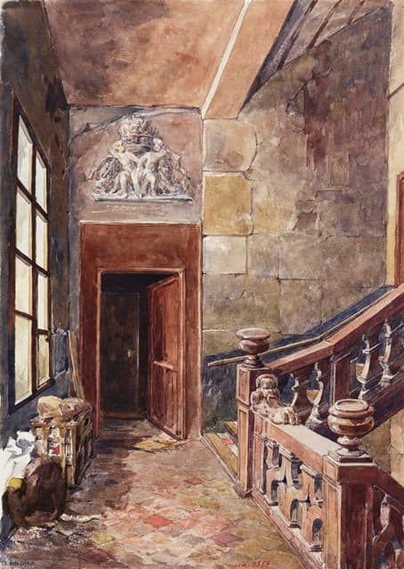 Henri Berthaut - Maison nº27 rue du Jour, palier de l’escalier du premier étage