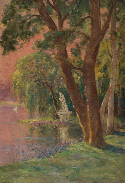 Marie- Joseph-Leon Clavel ( Iwill) - Le lac d’amour – le lever du soleil – la statue de Vénus et Cupidon
