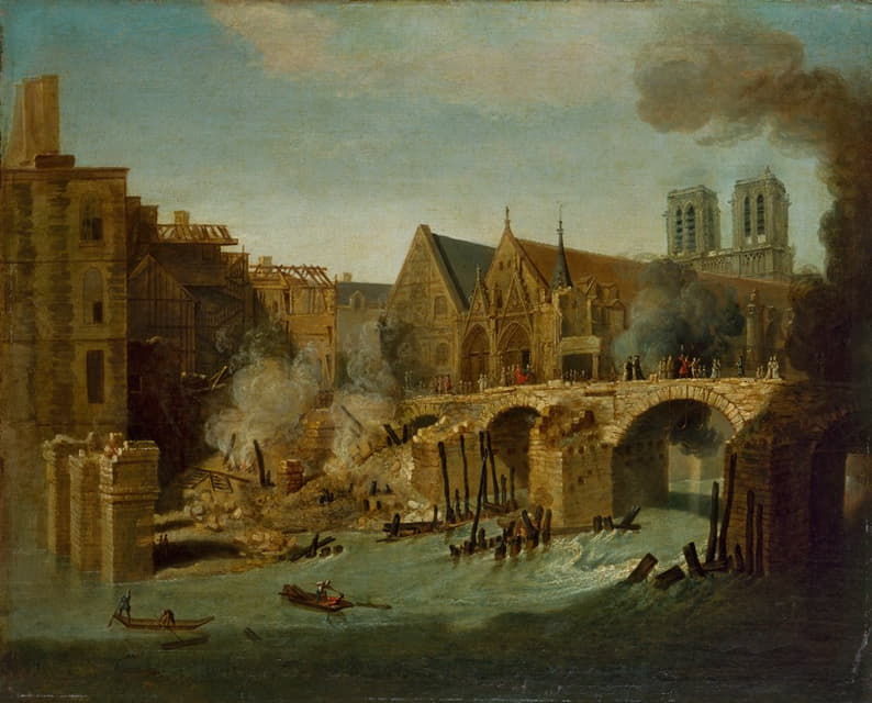1718年火灾后的小桥